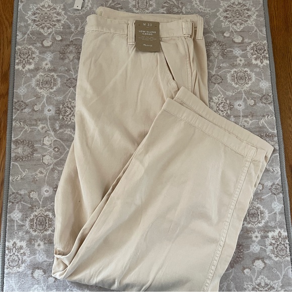 Madewell Women's Garment-Dyed Low-Slung Straight Cargo Pants Size 33 - Picture 4 of 12